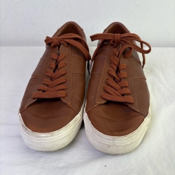 POLO RALPH LAUREN Brown Genuine Leather Sayer Sneakers 11D - Picture 10 of 14
